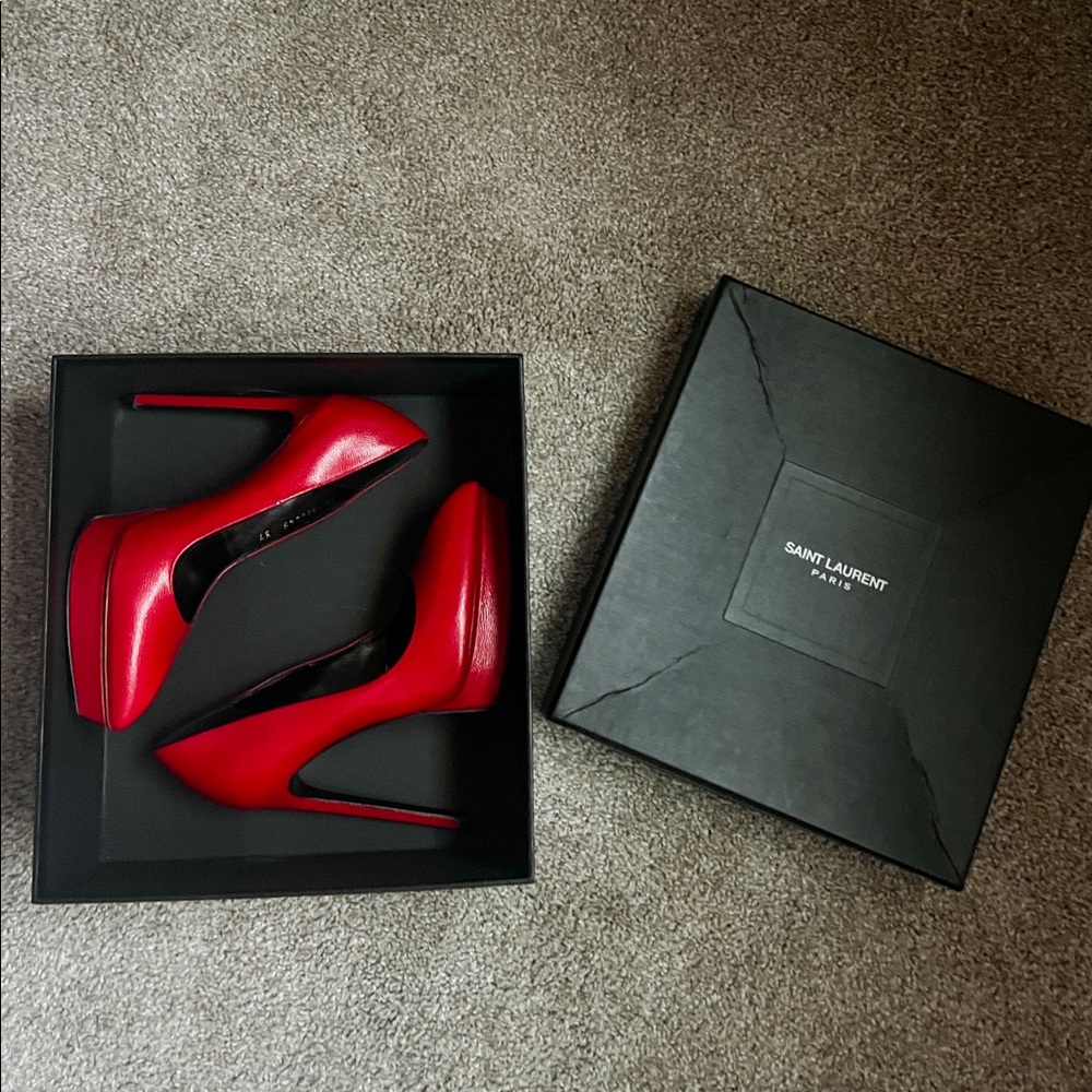 Like New Red YSL Pumps